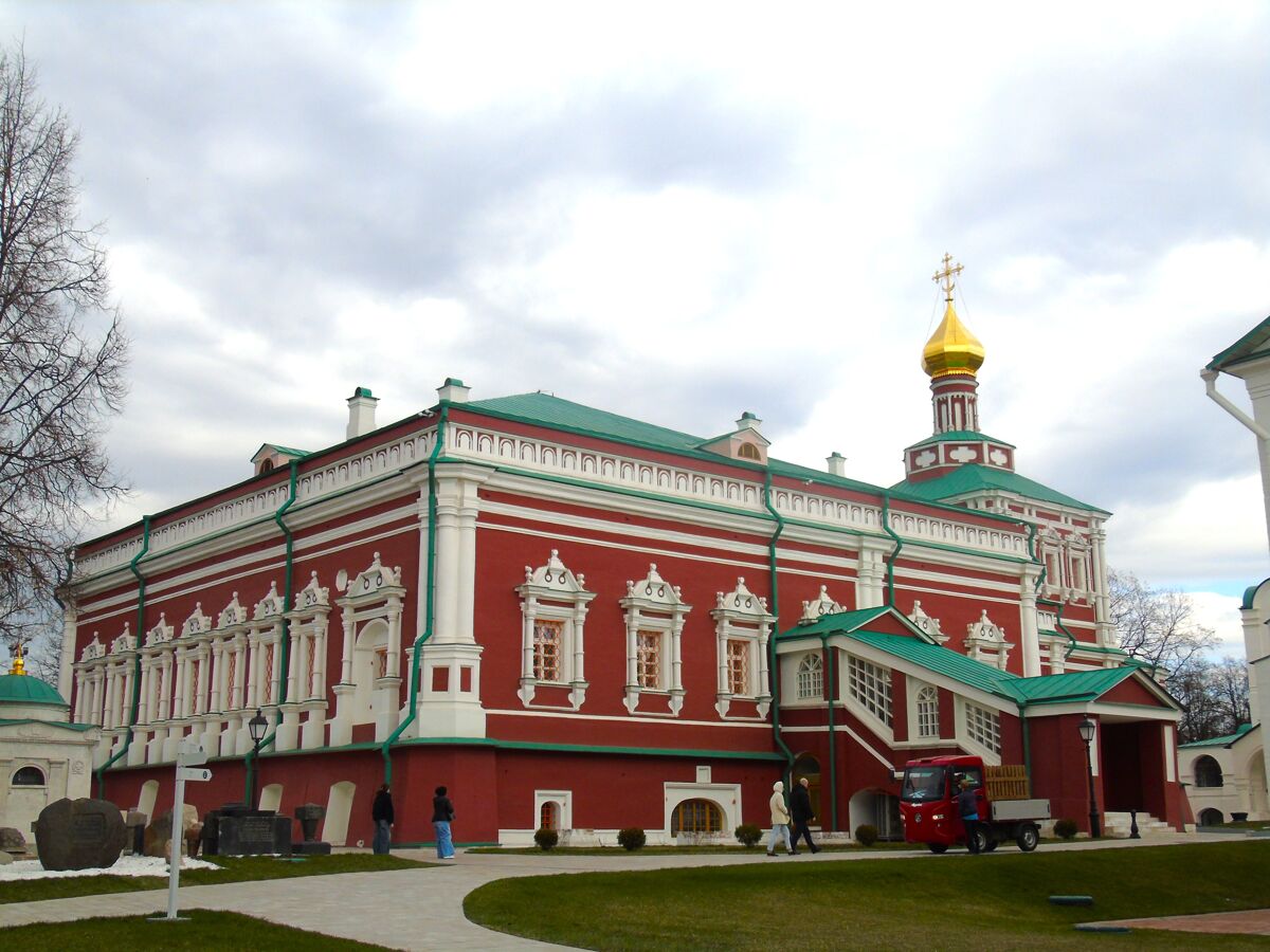Новодевичий монастырь. Церковь Успения Пресвятой Богородицы, Хамовники (Центральный административный округ (ЦАО), г. Москва). фасады