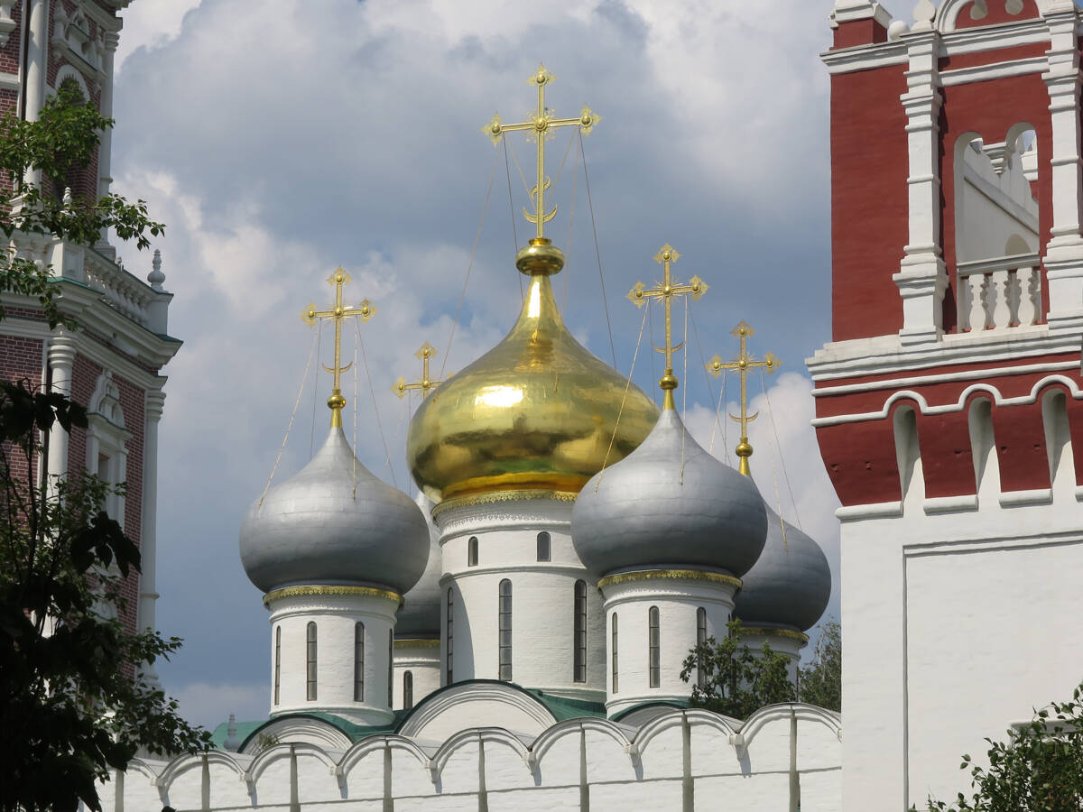 Новодевичий монастырь. Собор Смоленской иконы Божией Матери, Хамовники (Центральный административный округ (ЦАО), г. Москва). архитектурные детали