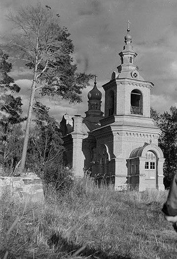 Спасо-Преображенский Валаамский монастырь. Германовский скит. Церковь Александра Невского, Мурсула (Питкярантский район, Республика Карелия). архивная фотография, Фото 1944 г. с сайта SA-Kuva (фотоархив Финляндии)