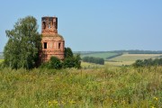 Церковь Усекновения главы Иоанна Предтечи, Общий вид в ландшафте с юго-запада<br>, Крутое, Киреевский район, Тульская область