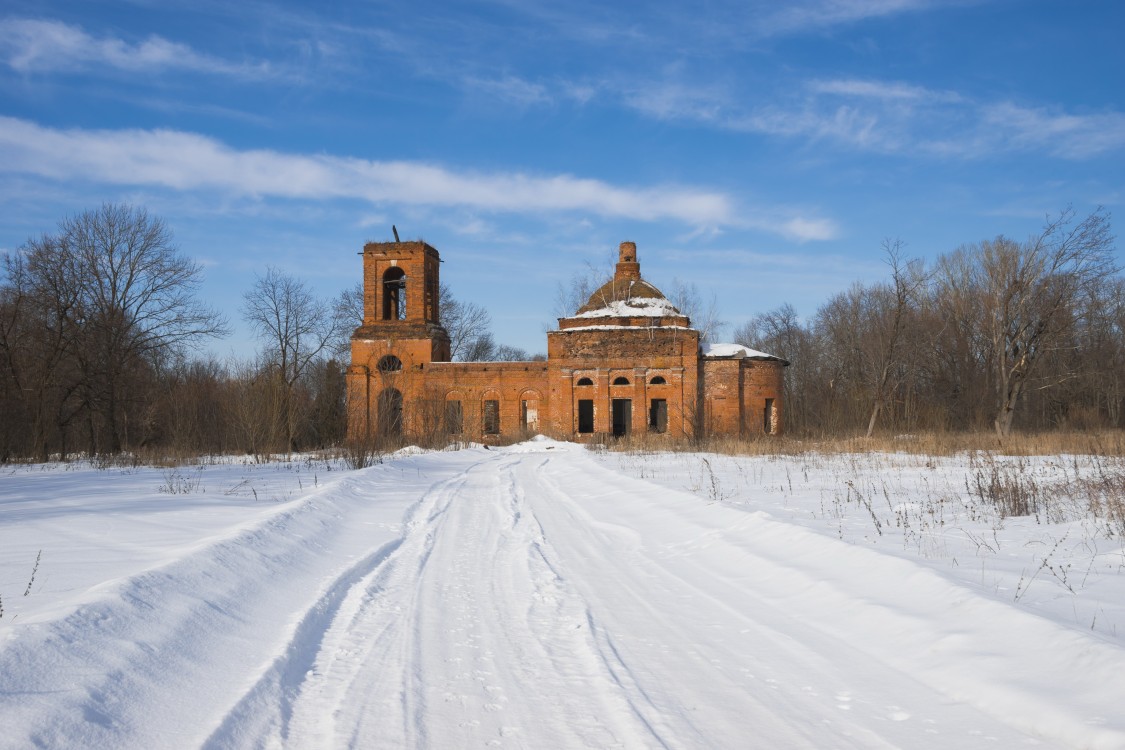 Церковь Спаса Преображения, Банино, урочище (Тула, город, Тульская область). общий вид в ландшафте