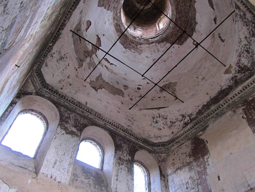 Церковь Троицы Живоначальной, Медведки (Тула, город, Тульская область). интерьер и убранство, свод основного объема, вид от юго-западного угла