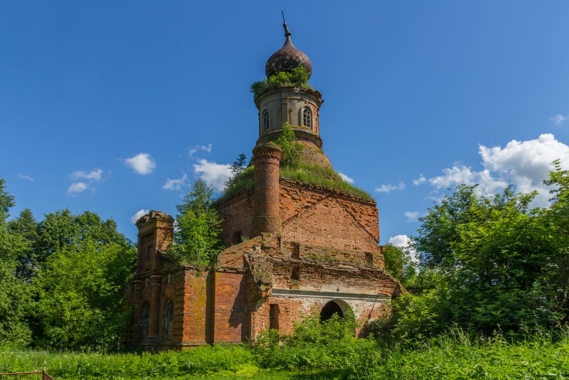 Церковь Троицы Живоначальной, Медведки (Тула, город, Тульская область). фасады, Вид с северо-запада