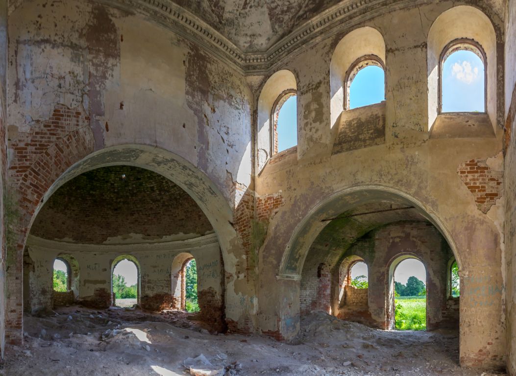 Церковь Троицы Живоначальной, Медведки (Тула, город, Тульская область). интерьер и убранство, Вид на юго-восток в интерьере