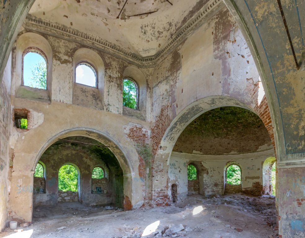 Церковь Троицы Живоначальной, Медведки (Тула, город, Тульская область). интерьер и убранство, Вид на северо-восток в интерьере