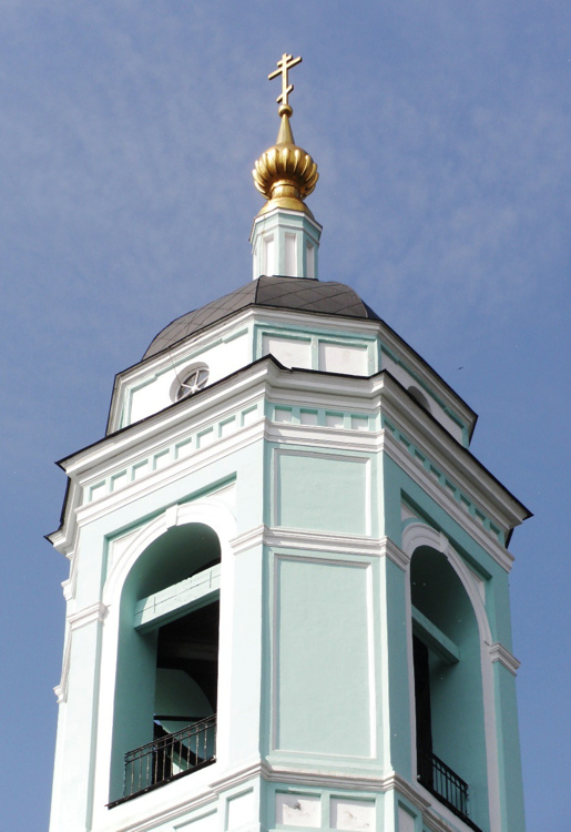 Церковь Сергия Радонежского (Троицы Живоначальной) в Рогожской слободе, Таганский (Центральный административный округ (ЦАО), г. Москва). архитектурные детали, Завершение колокольни