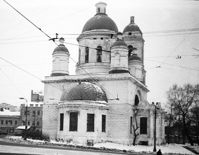 Церковь Сергия Радонежского (Троицы Живоначальной) в Рогожской слободе, Таганский (Центральный административный округ (ЦАО), г. Москва). фасады