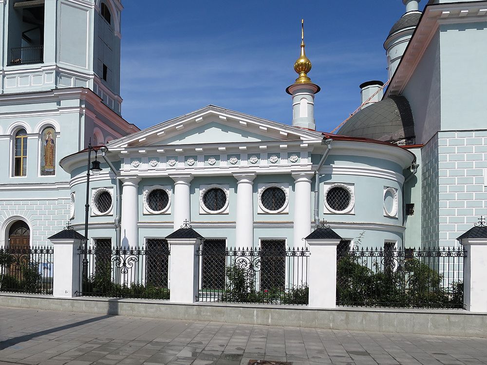 Церковь Сергия Радонежского (Троицы Живоначальной) в Рогожской слободе, Таганский (Центральный административный округ (ЦАО), г. Москва). архитектурные детали, Трапезная церкви Сергия Радонежского (Троицы Живоначальной) в Рогожской слободе.