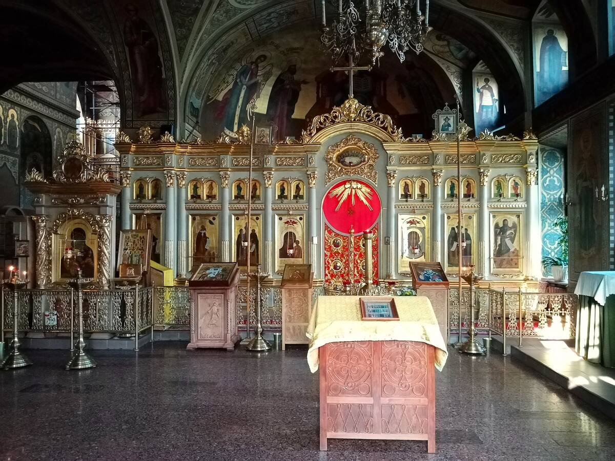 Церковь Сергия Радонежского (Троицы Живоначальной) в Рогожской слободе, Таганский (Центральный административный округ (ЦАО), г. Москва). интерьер и убранство, Придел в честь Сергия Радонежского чудотворца 