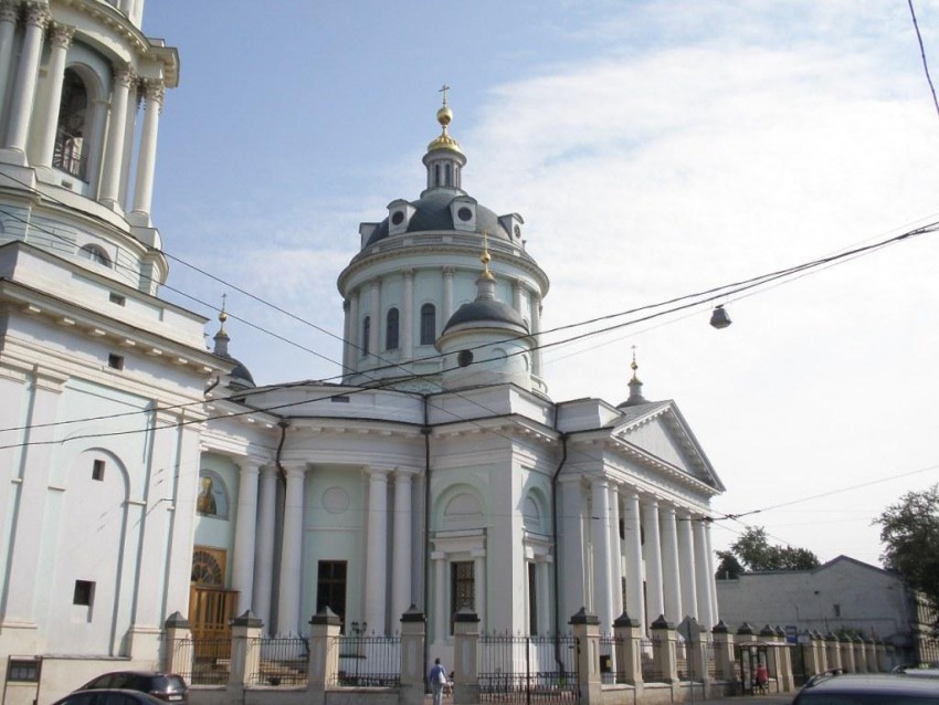 Церковь Мартина Исповедника (Вознесения Господня) в Алексеевской новой слободе, Таганский (Центральный административный округ (ЦАО), г. Москва). фасады, Основной объем храма, вид с юго-запада
