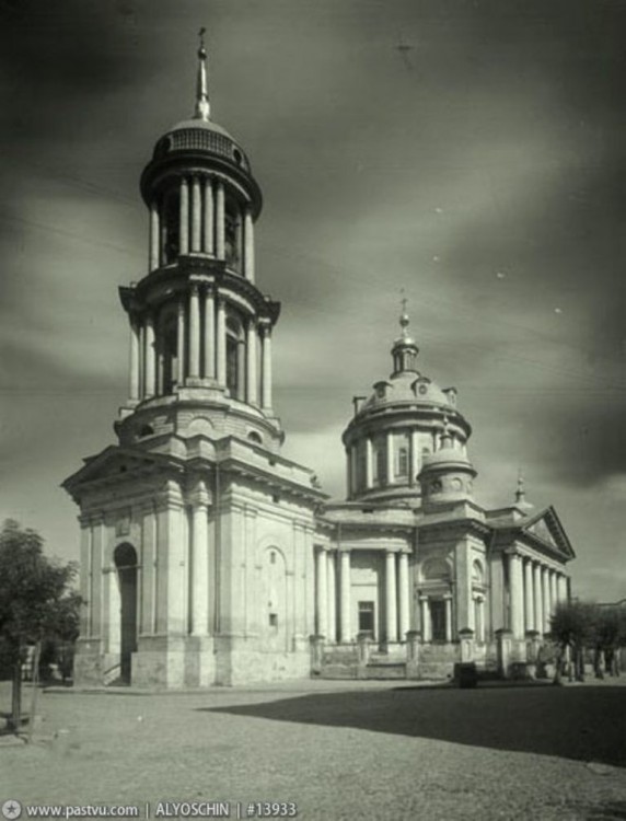 Таганский. Церковь Мартина Исповедника (Вознесения Господня) в Алексеевской новой слободе. архивная фотография, фото с сайта pastvu.com