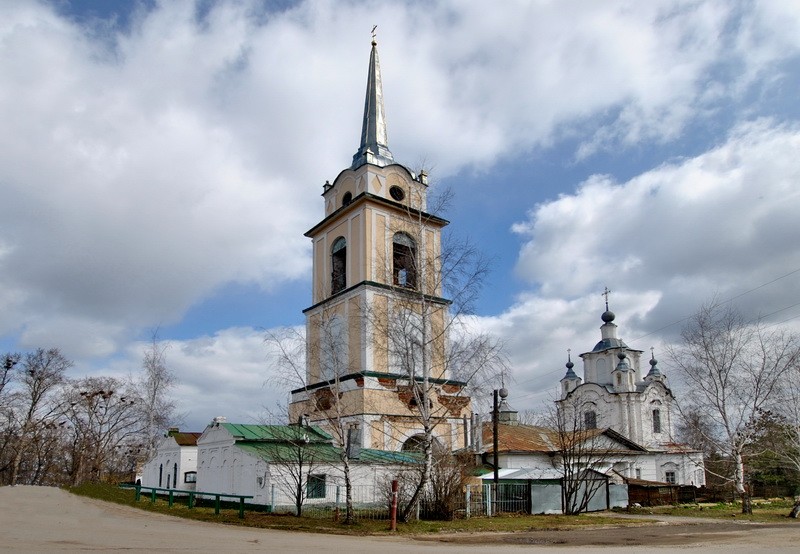 Крапивна. Собор Николая Чудотворца. общий вид в ландшафте