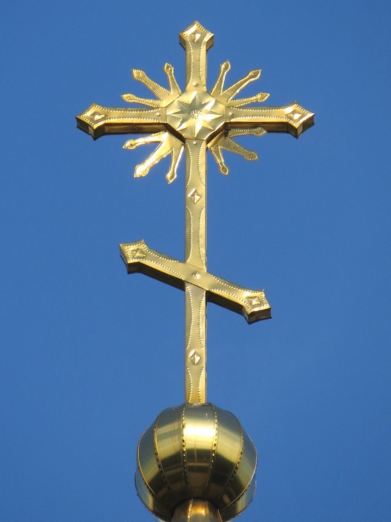Собор Николая Чудотворца, Крапивна (Щёкинский район, Тульская область). архитектурные детали, Крест колокольни
