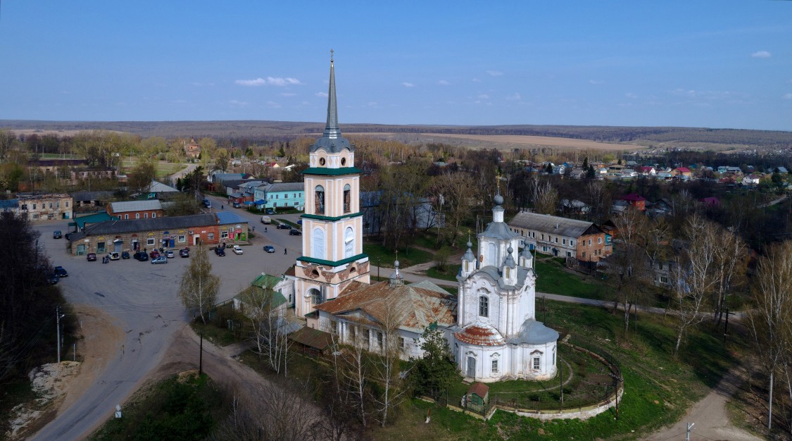 Крапивна. Собор Николая Чудотворца. общий вид в ландшафте