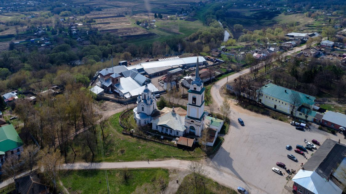 Крапивна. Собор Николая Чудотворца. общий вид в ландшафте