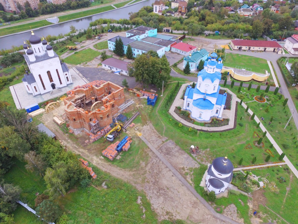 Успенский мужской монастырь, Орёл (Орёл, город, Орловская область). фасады, Вид с северо-востока, фото с квадрокоптера.