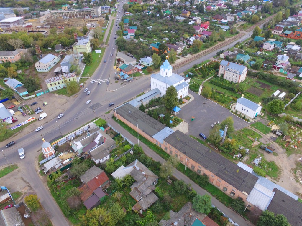 Введенский (Христорождественский) монастырь, Орёл (Орёл, город, Орловская область). общий вид в ландшафте, Вид с северо-запада, фото с квадрокоптера.