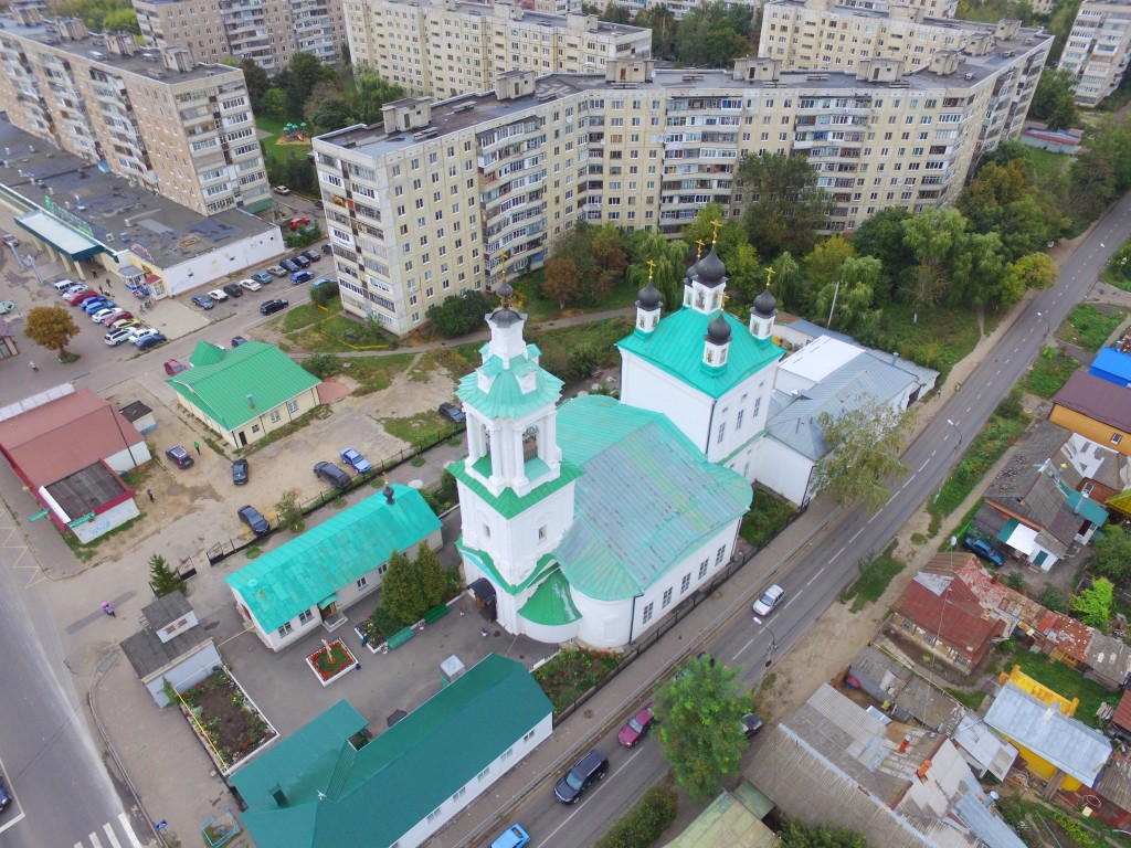Церковь Илии Пророка, Орёл (Орёл, город, Орловская область). общий вид в ландшафте, Вид с юго-запада, фото с квадрокоптера.