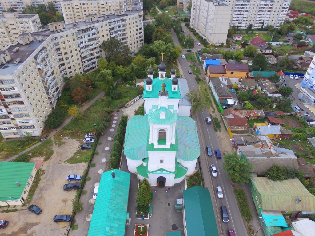 Церковь Илии Пророка, Орёл (Орёл, город, Орловская область). общий вид в ландшафте, Вид с запада, фото с квадрокоптера.