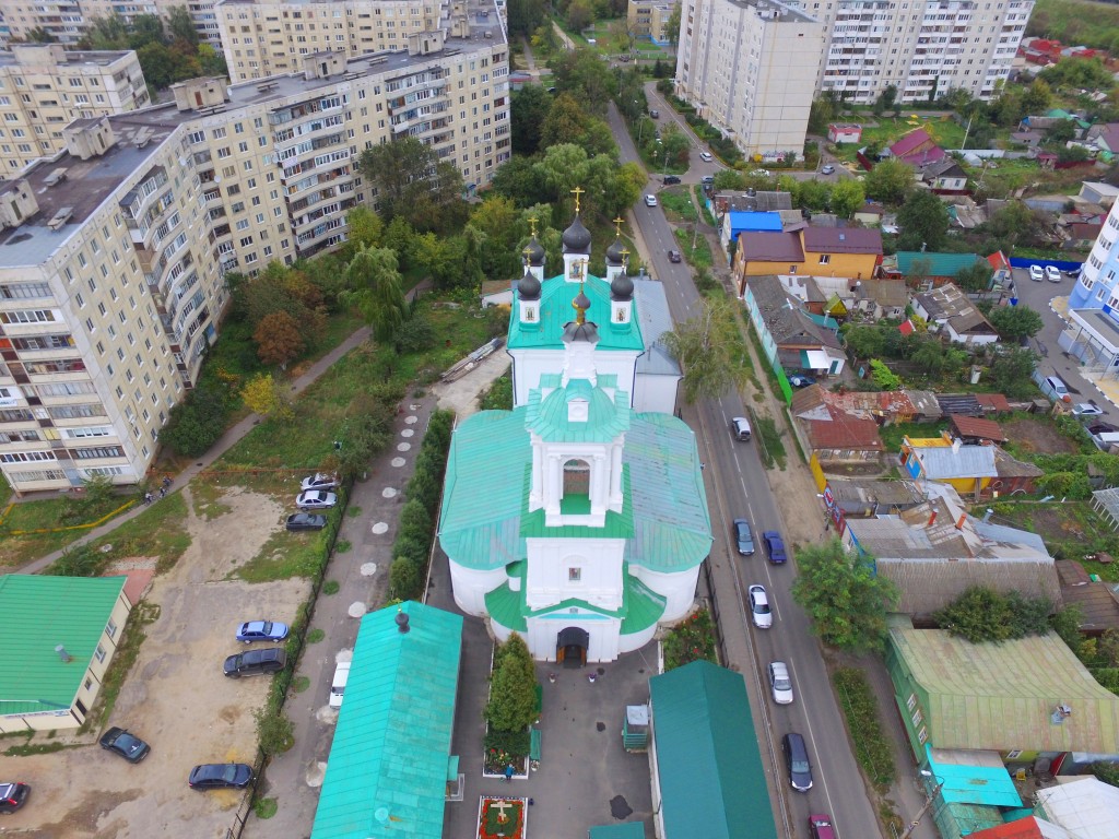 Орёл. Церковь Илии Пророка. общий вид в ландшафте, Вид с запада, фото с квадрокоптера.