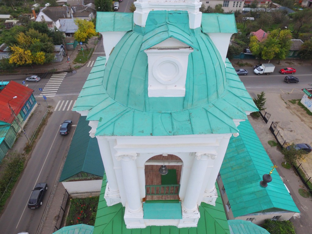 Церковь Илии Пророка, Орёл (Орёл, город, Орловская область). архитектурные детали, Ярус звона колокольни храма, фото с квадрокоптера