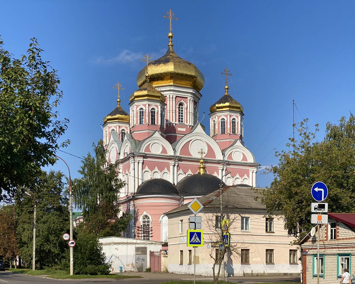 Кафедральный собор Смоленской иконы Божией Матери, Орёл (Орёл, город, Орловская область). фасады, Вид вдоль ул. Нормандия-Неман
