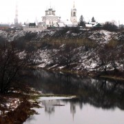 Церковь Петра и Павла, вид с моста через Зушу<br>, Мценск, Мценский район и г. Мценск, Орловская область