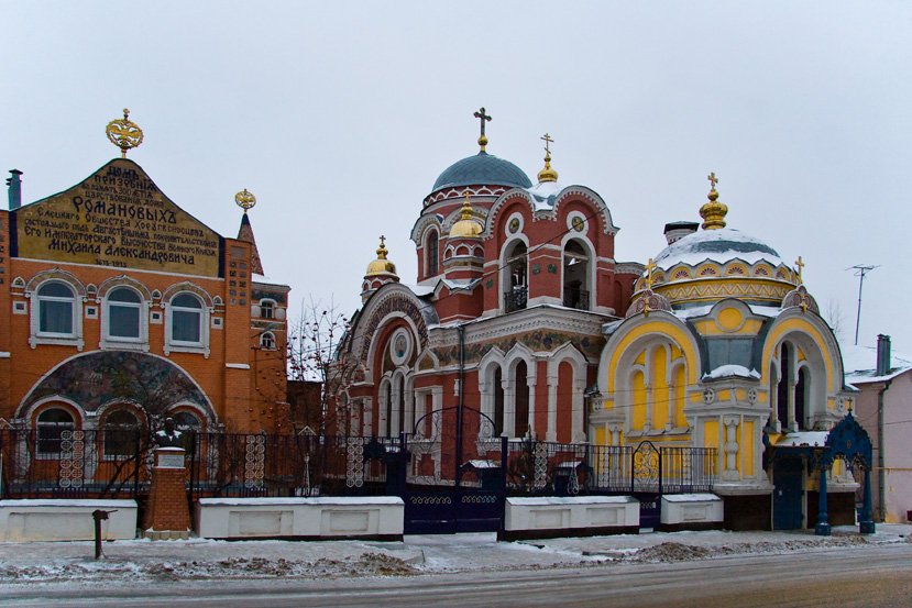 Церковь Михаила Тверского и Александра Невского, Елец (Елецкий район и г. Елец, Липецкая область). общий вид в ландшафте