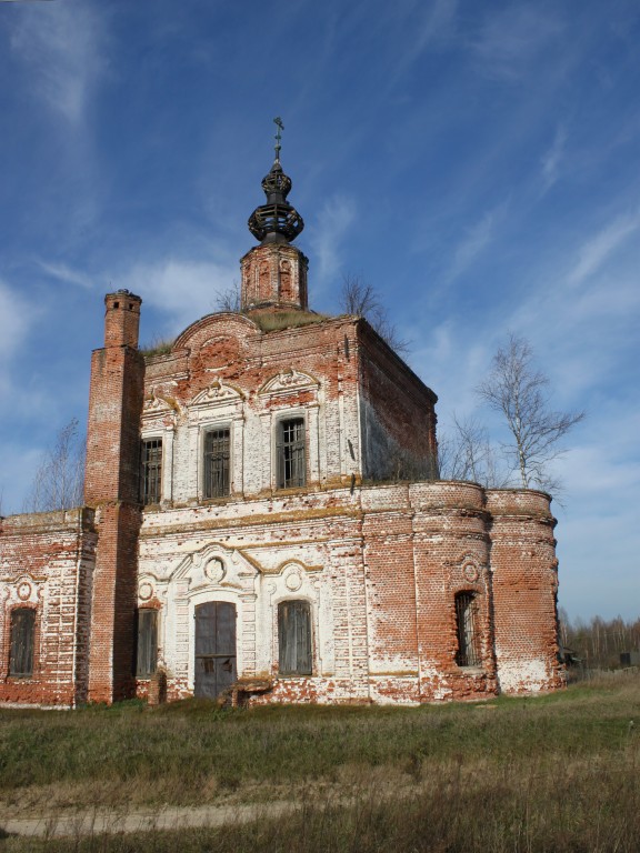 Ряхово. Церковь Параскевы Пятницы. фасады, Вид с юга