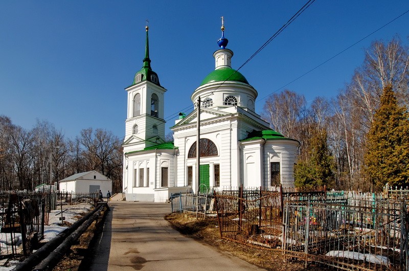 Тула. Церковь Спаса Нерукотворного Образа. общий вид в ландшафте, Общий вид