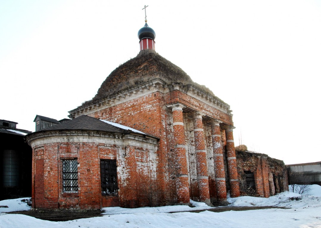 Кишкино (Прилепский с/о). Церковь Рождества Пресвятой Богородицы. фасады