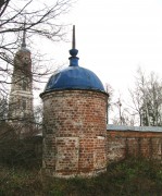 Церковь Преображения Господня, юго-западная башня ограды храма.<br>, Давыдово, Камешковский район, Владимирская область