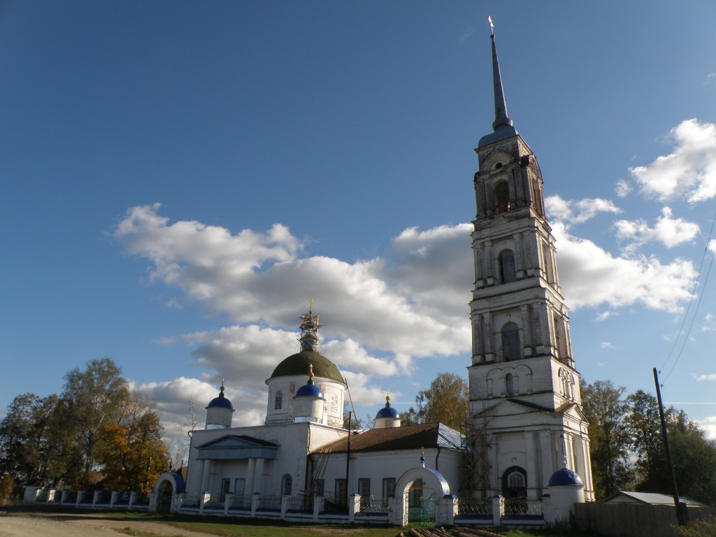 Церковь Преображения Господня, Давыдово (Камешковский район, Владимирская область). фасады