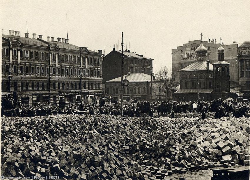Церковь Всех Святых на Кулишках, Таганский (Центральный административный округ (ЦАО), г. Москва). архивная фотография, Фото с сайта pastvu.ru Фото 1931 г.