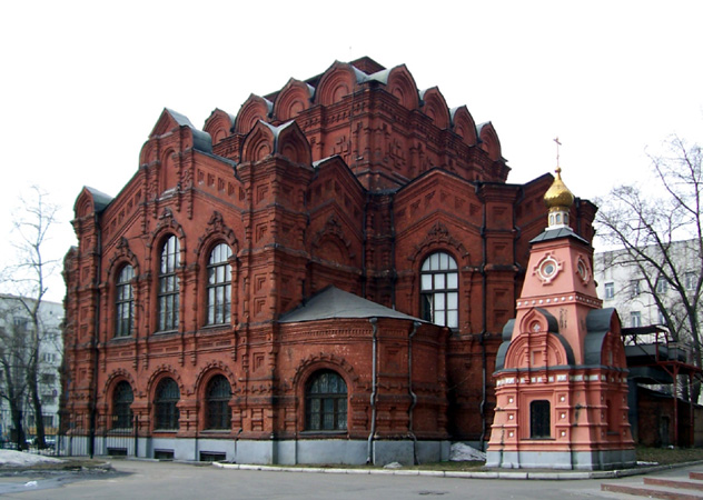 Церковь Спаса Всемилостивого быв. Скорбященского монастыря, Тверской (Центральный административный округ (ЦАО), г. Москва). фасады