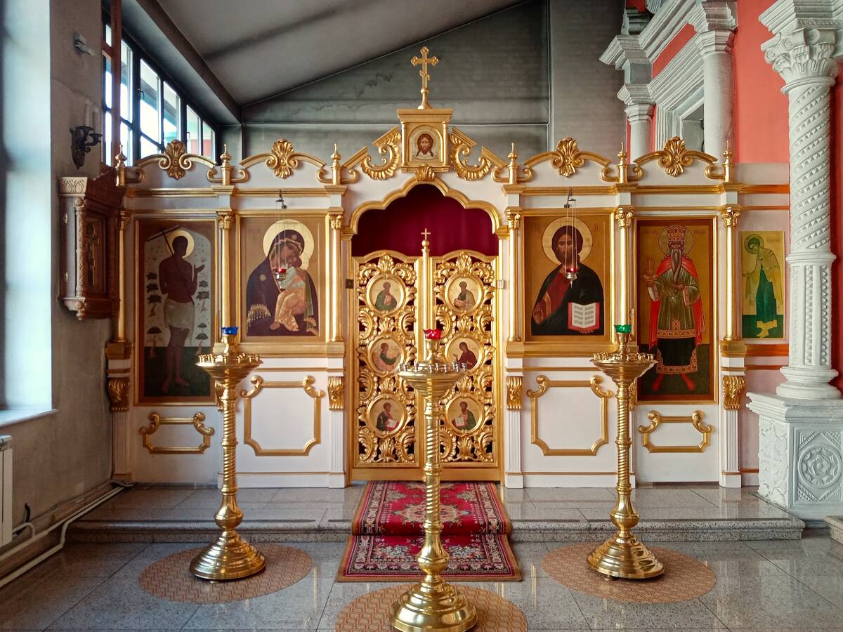 Собор Богоявления Господня бывшего Богоявленского монастыря, Тверской (Центральный административный округ (ЦАО), г. Москва). интерьер и убранство, Придел в честь св. апостола Андрея Первозванного в галерее 2 этажа храма