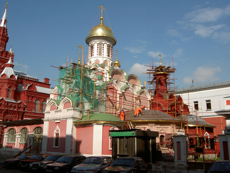 Собор Казанской иконы Божией Матери на Красной площади (новый), Тверской (Центральный административный округ (ЦАО), г. Москва). фасады