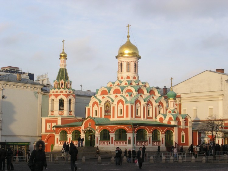 Собор Казанской иконы Божией Матери на Красной площади (новый), Тверской (Центральный административный округ (ЦАО), г. Москва). фасады