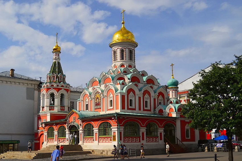 Собор Казанской иконы Божией Матери на Красной площади (новый), Тверской (Центральный административный округ (ЦАО), г. Москва). фасады