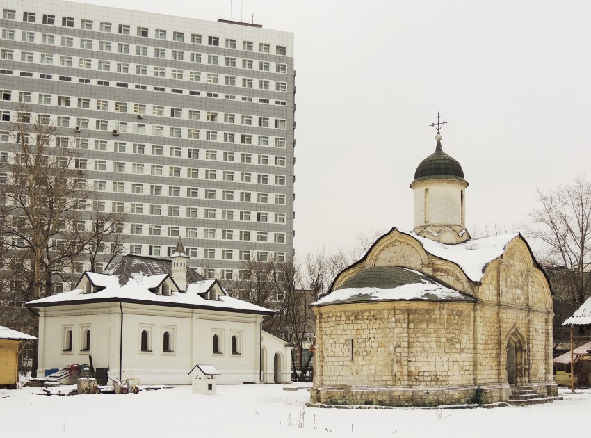 Церковь Трифона мученика в Напрудной, Мещанский (Центральный административный округ (ЦАО), г. Москва). общий вид в ландшафте