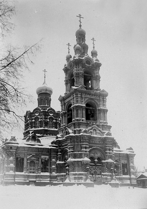 Церковь Трифона мученика в Напрудной, Мещанский (Центральный административный округ (ЦАО), г. Москва). архивная фотография, С сайта http://oldmos.ru/old/photo/view/19425