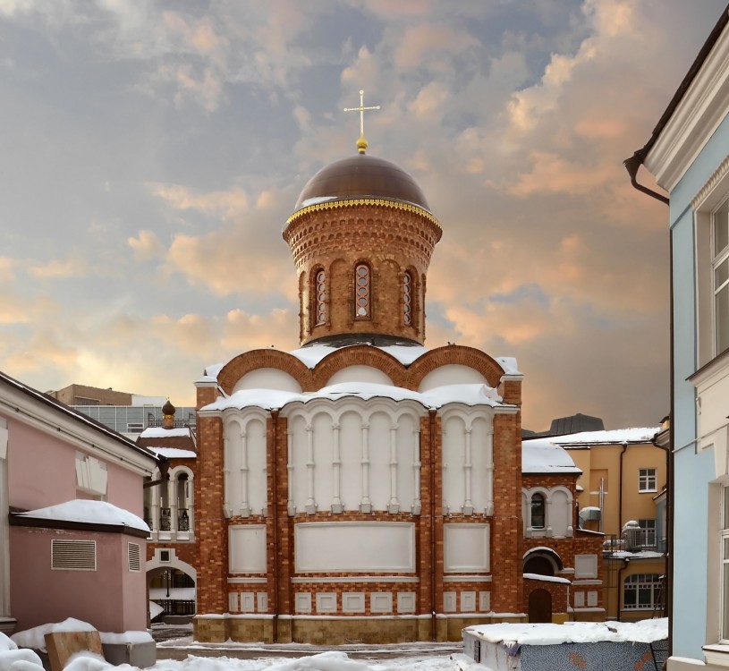 Церковь Иверской иконы Божией Матери при детской больнице №20 (быв. Иверской общине сестер милосердия), Якиманка (Центральный административный округ (ЦАО), г. Москва). фасады