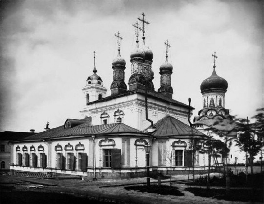 Богородице-Рождественский монастырь. Церковь Иоанна Златоуста, Мещанский (Центральный административный округ (ЦАО), г. Москва). архивная фотография, Альбом Найденова