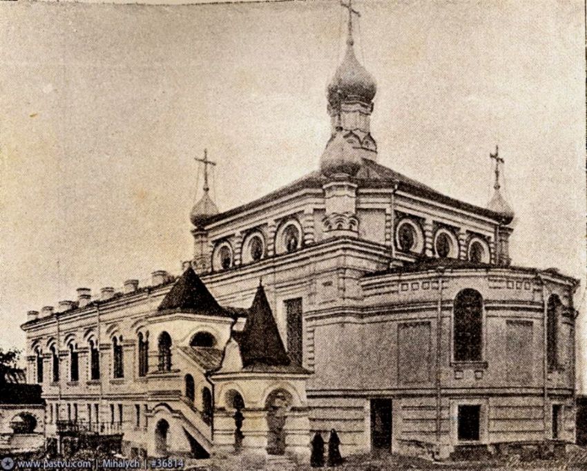Богородице-Рождественский монастырь. Церковь Казанской иконы Божией Матери, Мещанский (Центральный административный округ (ЦАО), г. Москва). архивная фотография, фото с сайта pastvu.com