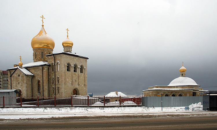Церковь Рождества Пресвятой Богородицы, Кириши (Киришский район, Ленинградская область). общий вид в ландшафте