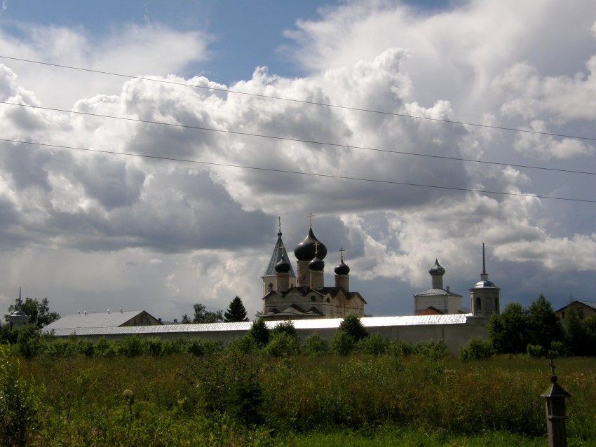 Зеленец. Троицкий Зеленецкий мужской монастырь. общий вид в ландшафте