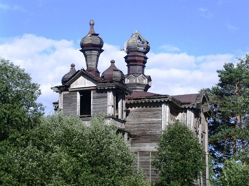 Сидозеро (Яковлевское). Церковь Елисея Пророка. фасады, вид с запада