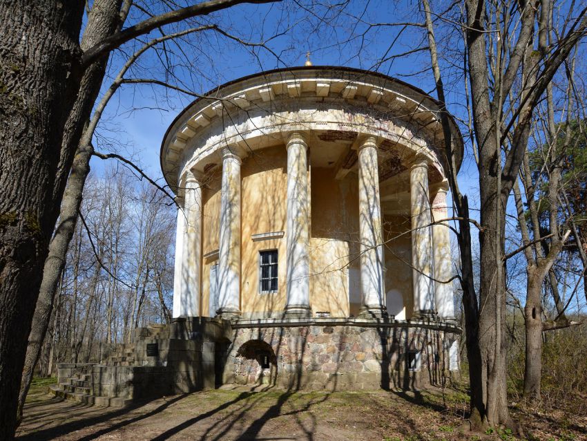 Никольское. Церковь Воскресения Христова. фасады, Вид с юго-запада