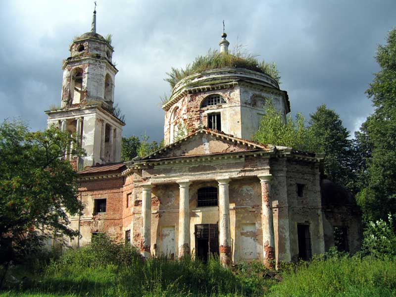 Церковь Спаса Нерукотворного Образа, Братково (Старицкий район, Тверская область). фасады