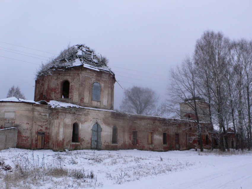 Церковь Благовещения Пресвятой Богородицы, Большой Борок (Кувшиновский район, Тверская область). фасады, Большой Борок Церковь Благовещения Пресвятой Богородицы